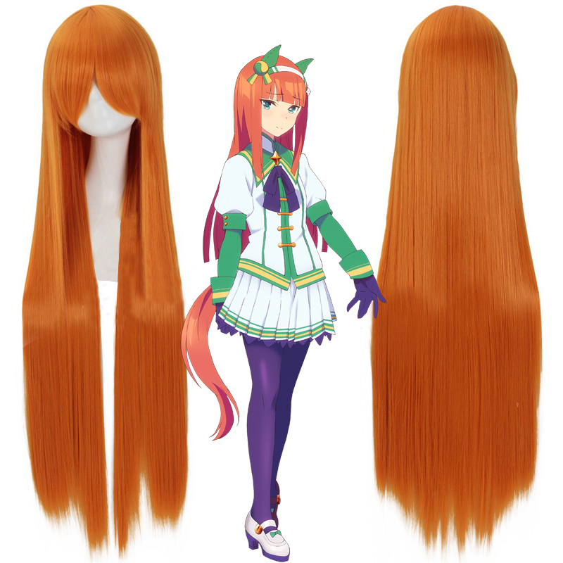 Anime Cosplay Orange Hair - วิกผมคอสเพลย์ Pretty Derby Maiden 02: ซิลเลนท์