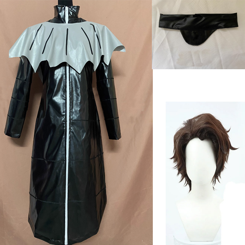 Bleach Captain Coat - Aizen Sousuke คอสเพลย์ชุดวิกผมผู้ใหญ่ยาว Trench Coat ชุดเครื่องแต่งกายฮาโลวีน