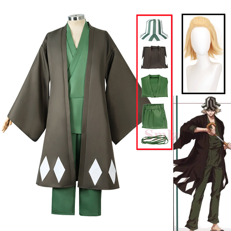Bleach Captain Coat - Urahara Kisuke คอสเพลย์อะนิเมะ Bleach ชุดคอสเพลย์ผู้หญิง Aldult