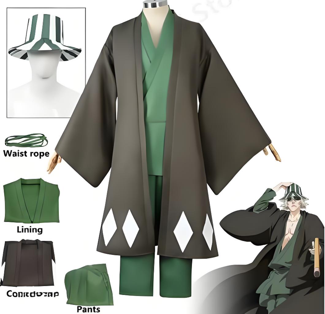 Bleach Captain Coat - Hot Anime Bleach คอสเพลย์ Urahara Kisuke