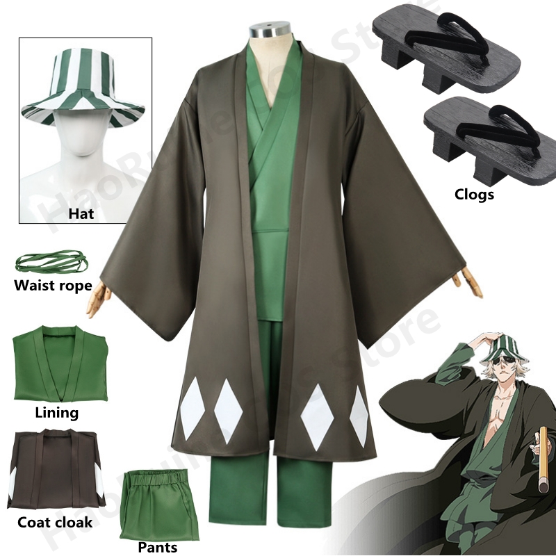 Bleach Captain Coat - Hot Anime Bleach คอสเพลย์ Urahara Kisuke