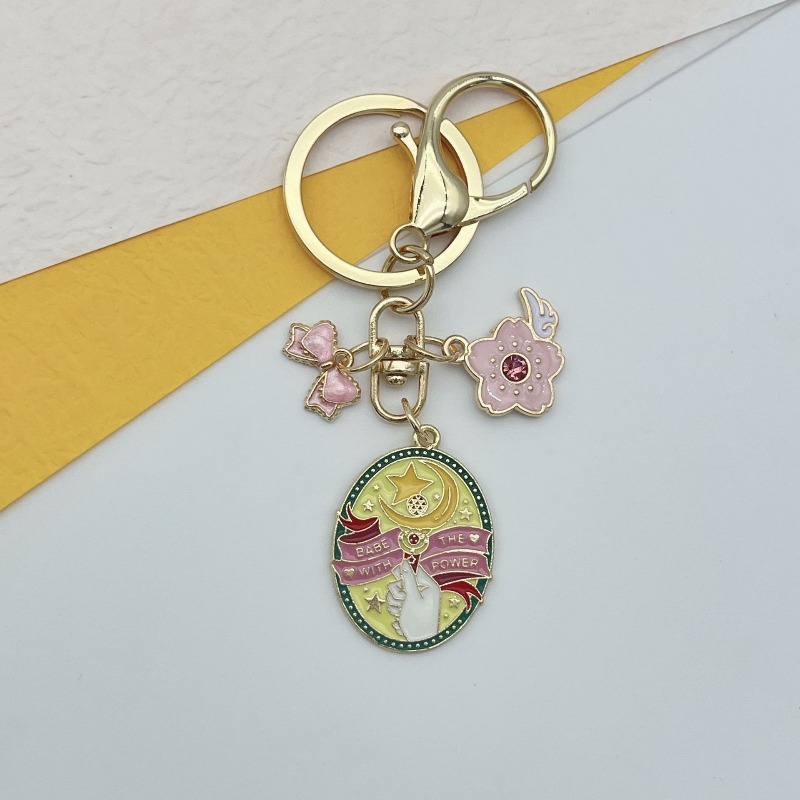 Sailor Moon Wand - พวงกุญแจรูปไม้กายสิทธิ์เซเลอร์มูนสุดน่ารัก สไตล์การ์ตูน สร้างสรรค์ สวยงาม น่ารัก ใช้ได้กับกุญแจรถ