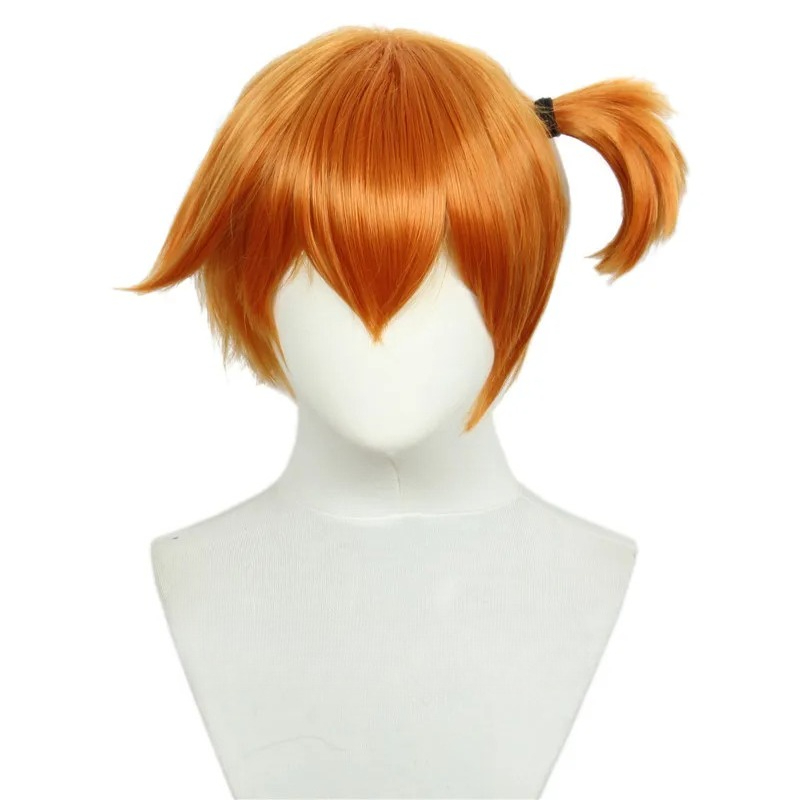 Anime Cosplay Orange Hair - อะนิเมะพ็อกเก็ตมอนสเตอร์ Misty คอสเพลย์วิกผมสั้นสีส้มสไตล์ความร้อนทนผมสังเคราะห์วิกผม