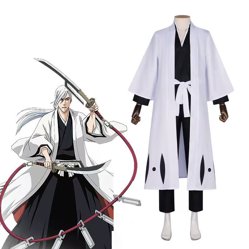 Bleach Captain Coat - ชุดคอสเพลย์ธีม Bleach - ชุดกัปตันฮิตสึกายะ/ไอเซ็น พร้อมเสื้อคลุมฮาโอริ