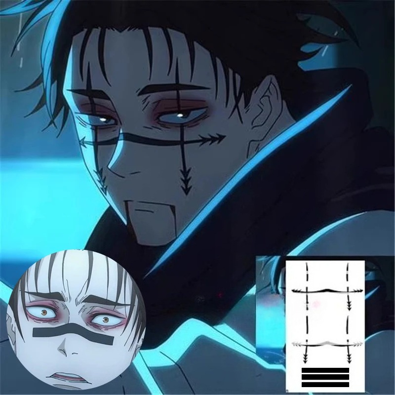 Anime Cosplay Jujutsu Kaisen - สติกเกอร์แทททูโชโซะ อนิเมะ จูจุตสึ ไคเซ็น ซีซั่น 2