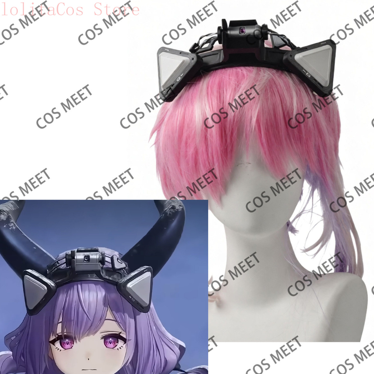 Anime Cosplay For Halloween - Arknights:Endfield Typhoeus อุปกรณ์คอสเพลย์ที่พิมพ์ด้วยเทคโนโลยี 3D กิ๊บติดผม ของตกแต่งศีรษะ