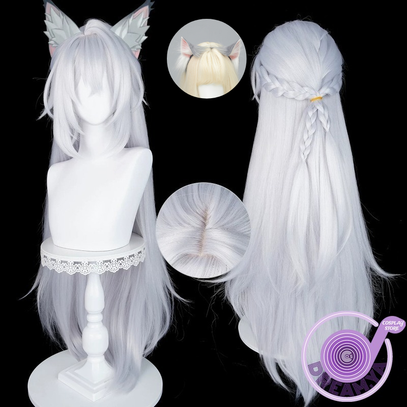 Anime Zero Cosplay - เซเวเรียน โลว์เวลล์คอสเพลย์วิกผมเซนเลส โซน ซีโร่สีเทาผมสังเคราะห์ทนความร้อนฮาโลวีนเล่นบทบาทปาร์ตี้คาร์นิวัล+ หมวกวิกผม
