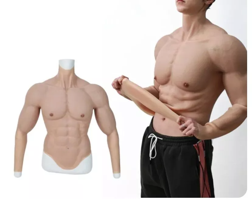 ชุดกล้ามเนื้อซิลิโคนสำหรับผู้ช - Anime Cosplay Realistic บทวิจารณ์และราคา