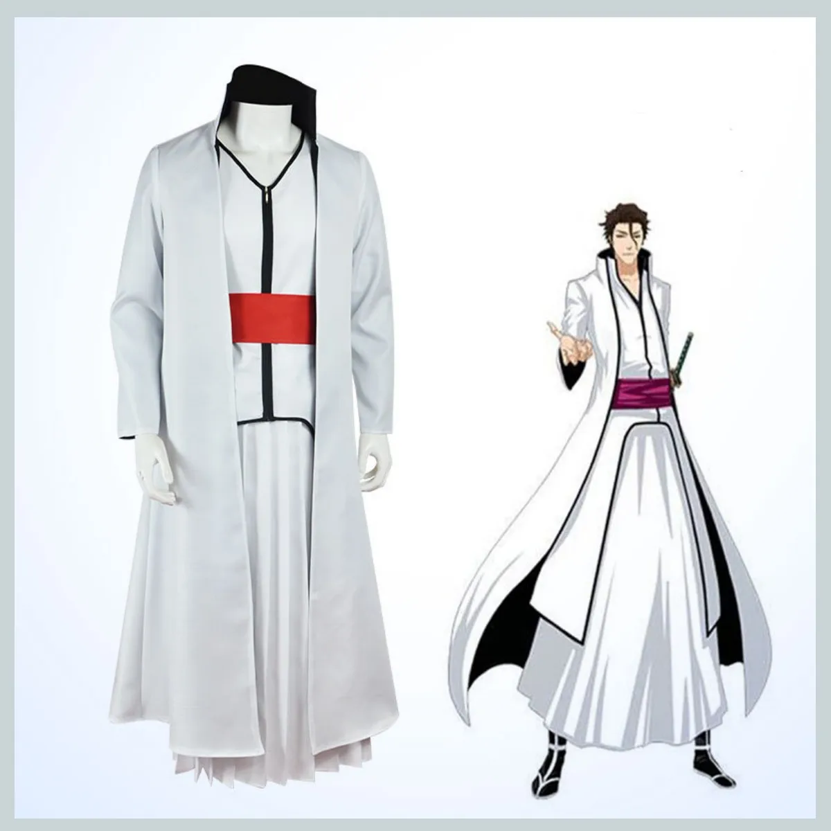 อะนิเมะ Bleach Shinigami Aizen - Bleach Captain Coat บทวิจารณ์และราคา