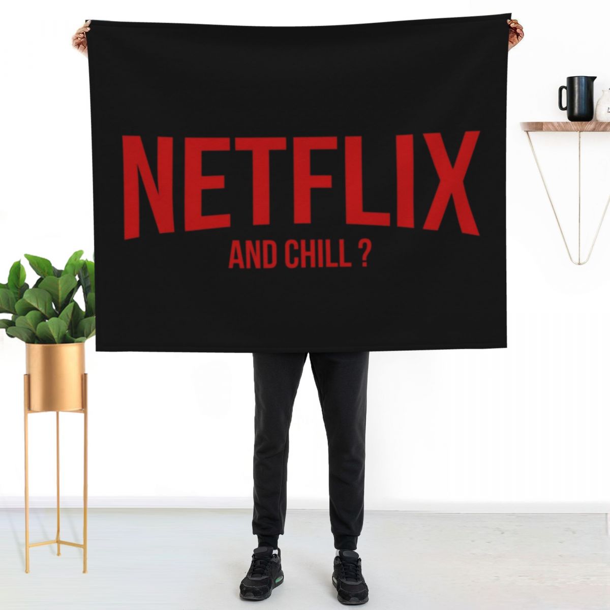 ผ้าห่ม Netflix and Chill ของขว - Anime Cosplay Netflix บทวิจารณ์และราคา