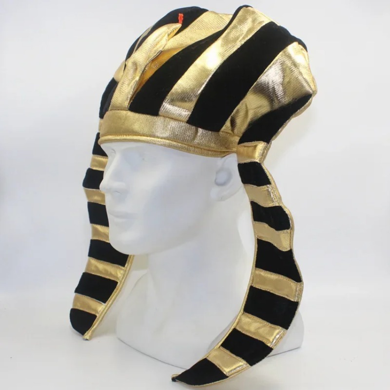 หมวกฟาโรห์อียิปต์ผ้าทอง สำหรับ - Egypt Cosplay Anime บทวิจารณ์และราคา