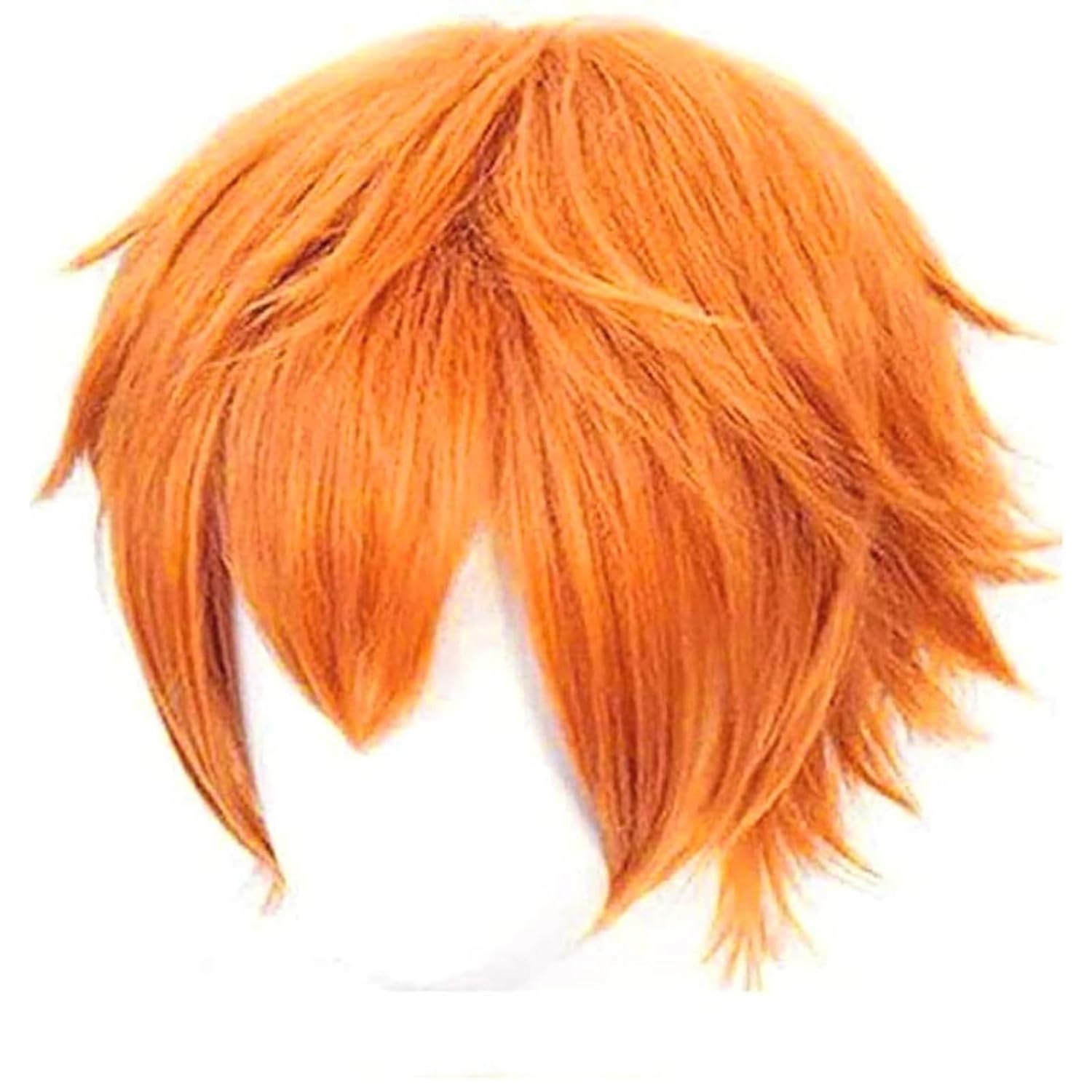 วิกผมสั้นสีส้มสําหรับชายสีส้มค - Anime Cosplay Orange Hair บทวิจารณ์และราคา