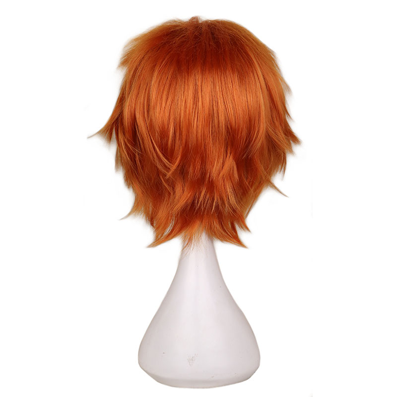 วิกผมสั้นสีส้มสำหรับผู้ชายและผ - Anime Cosplay Orange Hair บทวิจารณ์และราคา