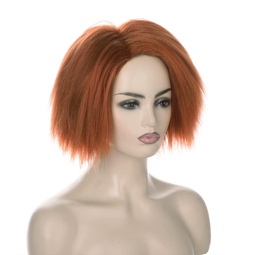 วิกผมสั้นสีส้มน้ำตาลสไตล์ยากิ  - Anime Cosplay Orange Hair บทวิจารณ์และราคา