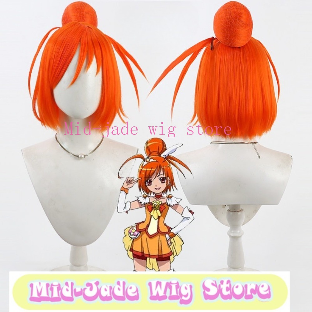 สไมล์ พรีเคียว อาคาเนะ ฮิโนะคอ - Anime Cosplay Orange Hair บทวิจารณ์และราคา