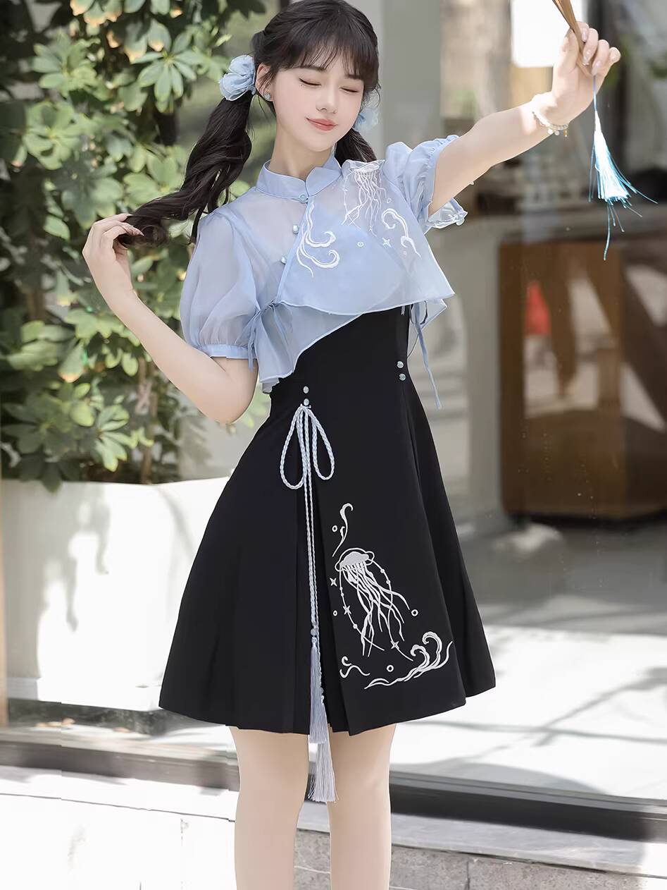 ชุดฮั่นฝูสไตล์จีนแบบใหม่ ลายแม - Anime Cosplay In Chinese บทวิจารณ์และราคา