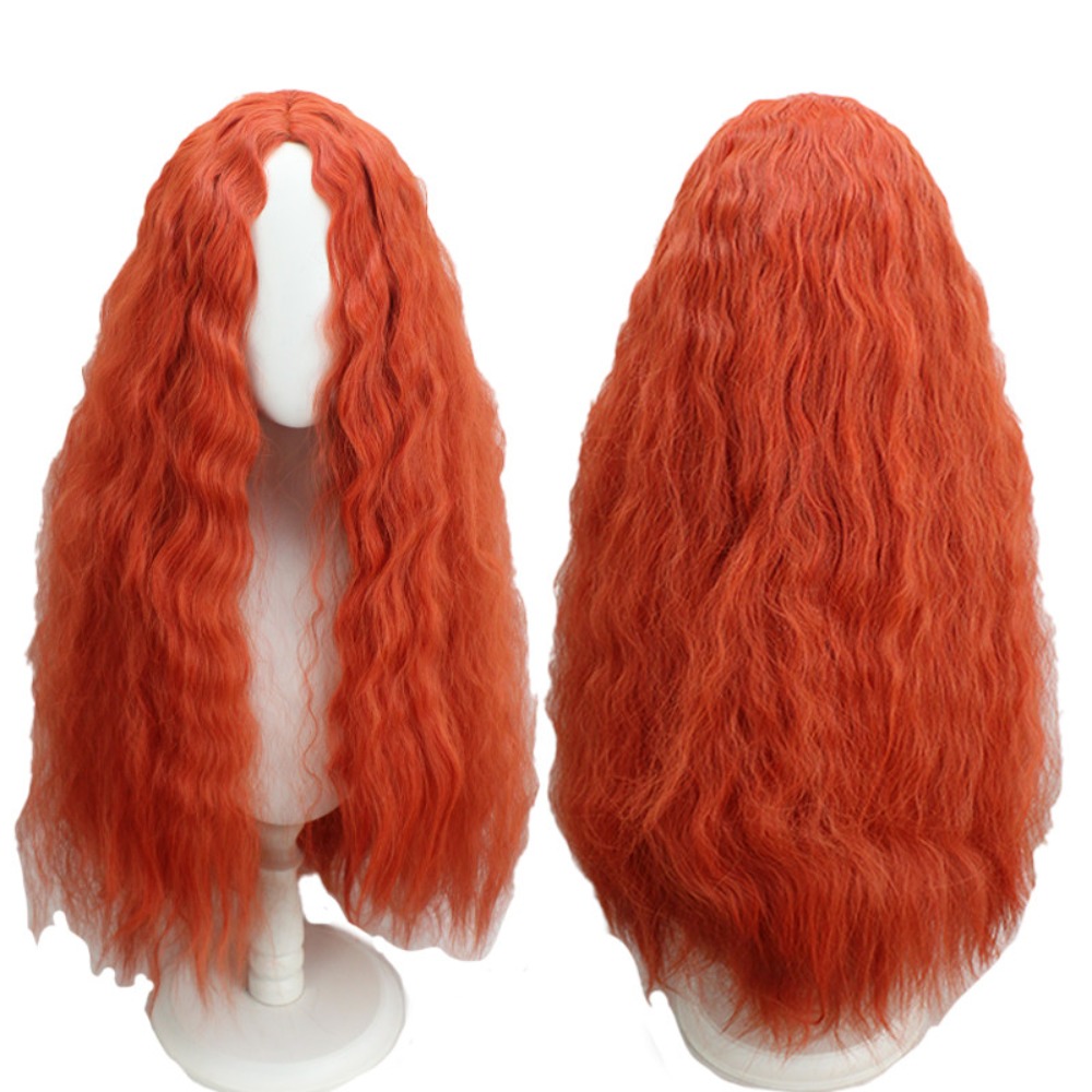 มาเลเนียคอสเพลย์วิกผมสีส้มสีแด - Anime Cosplay Orange Hair บทวิจารณ์และราคา