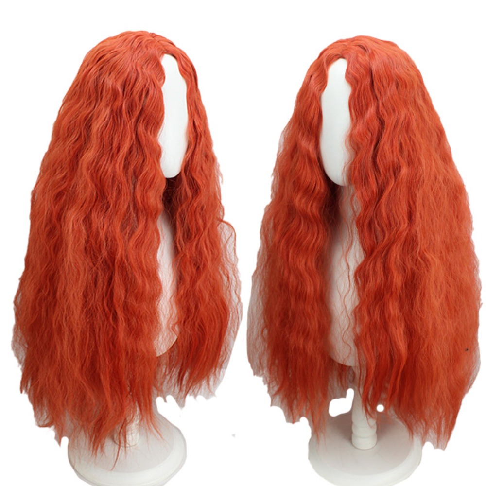 มาเลเนียคอสเพลย์วิกผมสีส้มสีแด - Anime Cosplay Orange Hair บทวิจารณ์และราคา