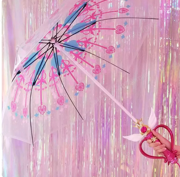 ร่มลายเซเลอร์มูนแบบใส วาดลายซา - Sailor Moon Wand บทวิจารณ์และราคา